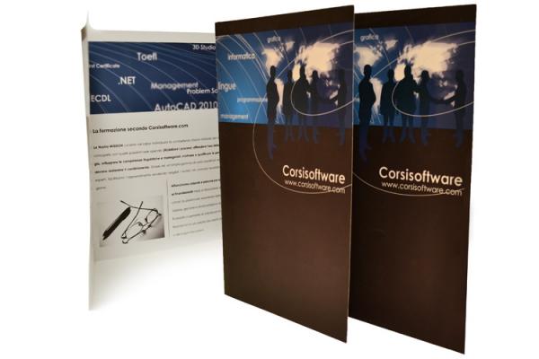 logo, brochure e Brand Design System CorsiSoftware