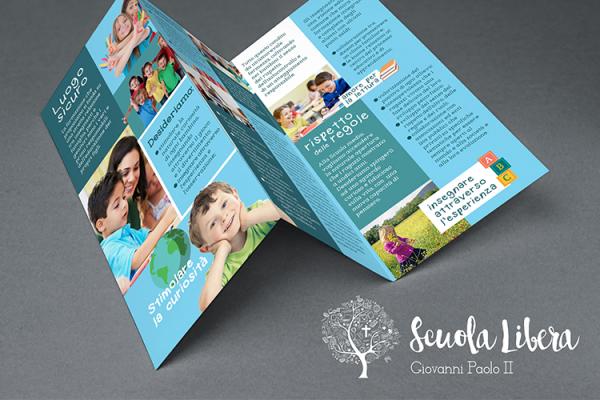 logo, brochure e Brand Design System Scuola San Benedetto