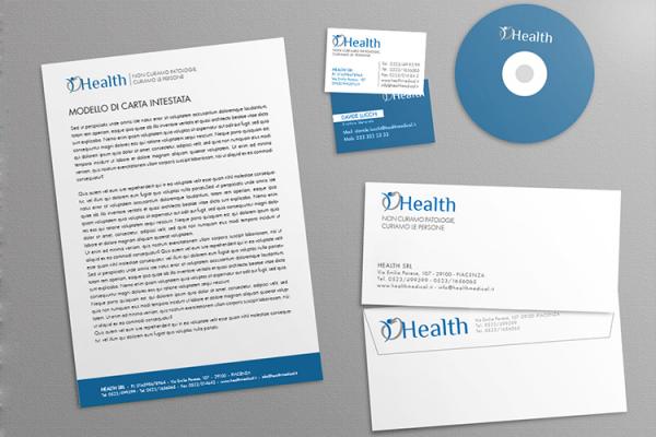 logo, brochure e Brand Design System Health