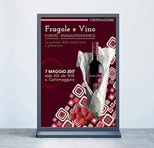 Campagna Pubblicitaria evento fragole e vino