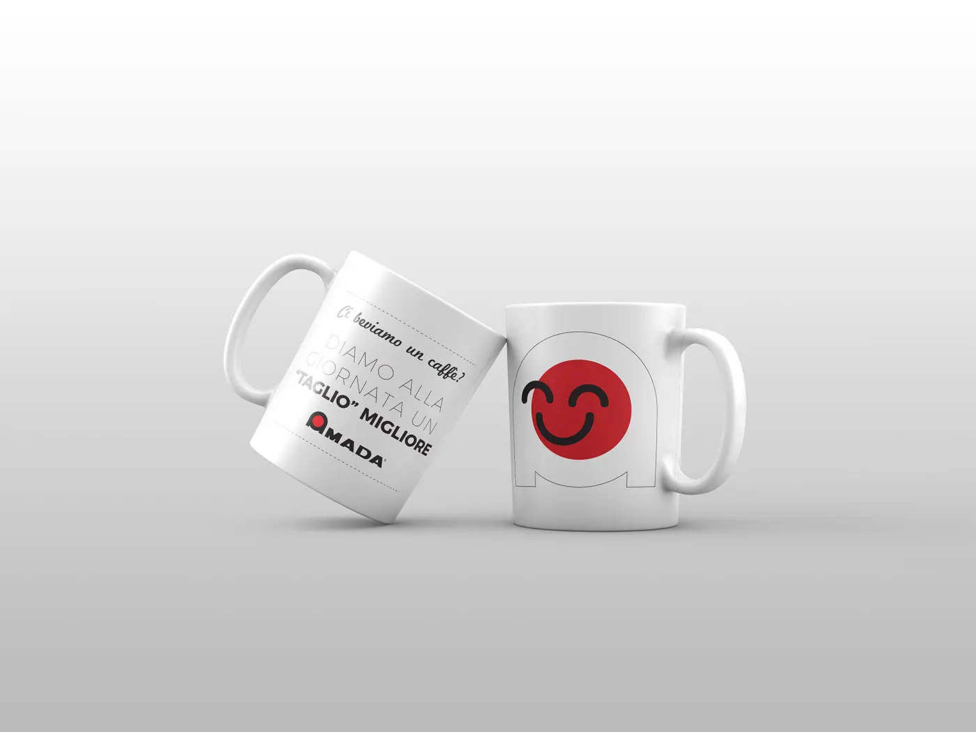 Progettazione gadget aziendale tazza amada
