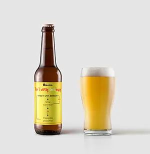 Grafica etichetta birra